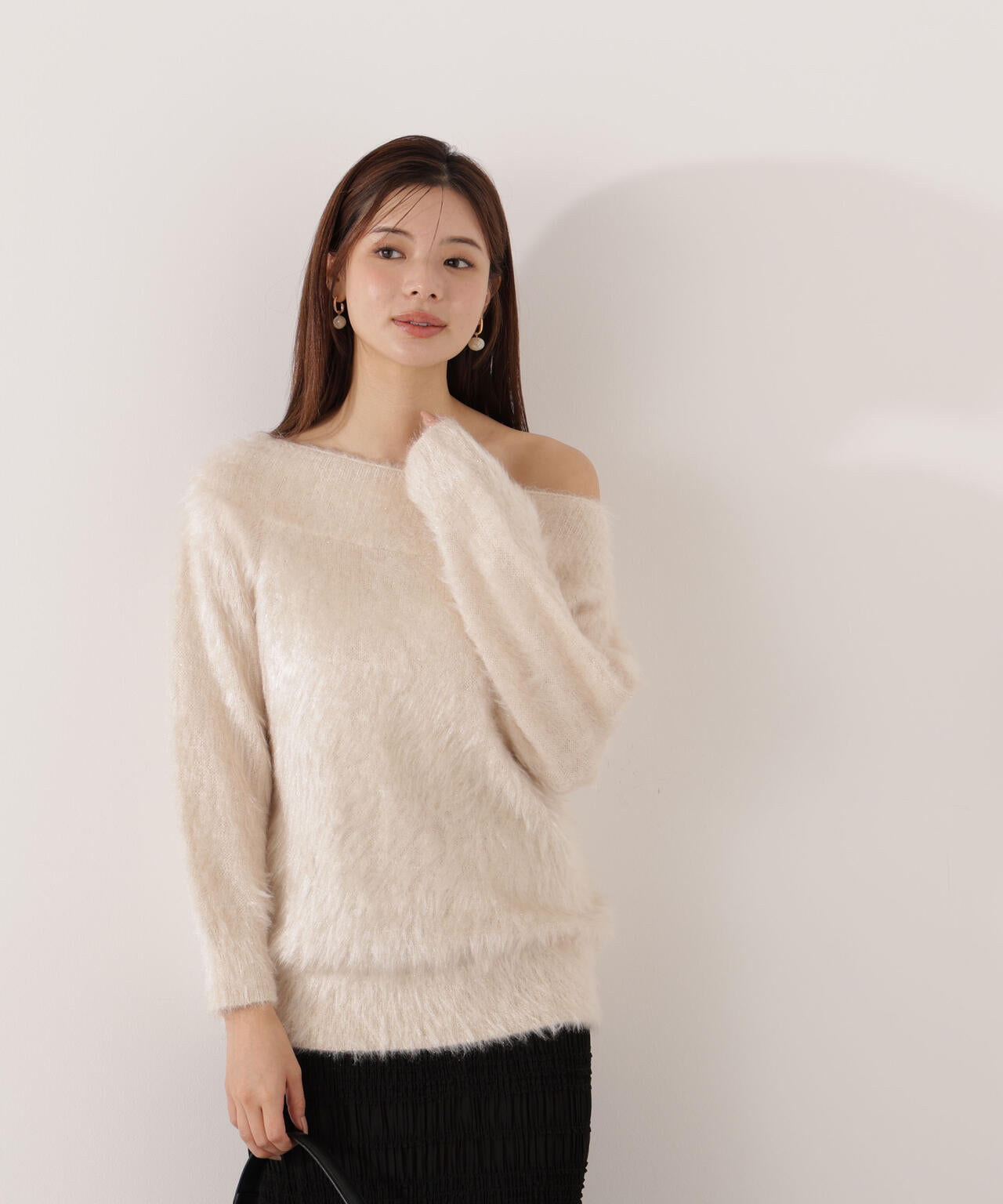 【青島心さん着用】ヘアリーニット