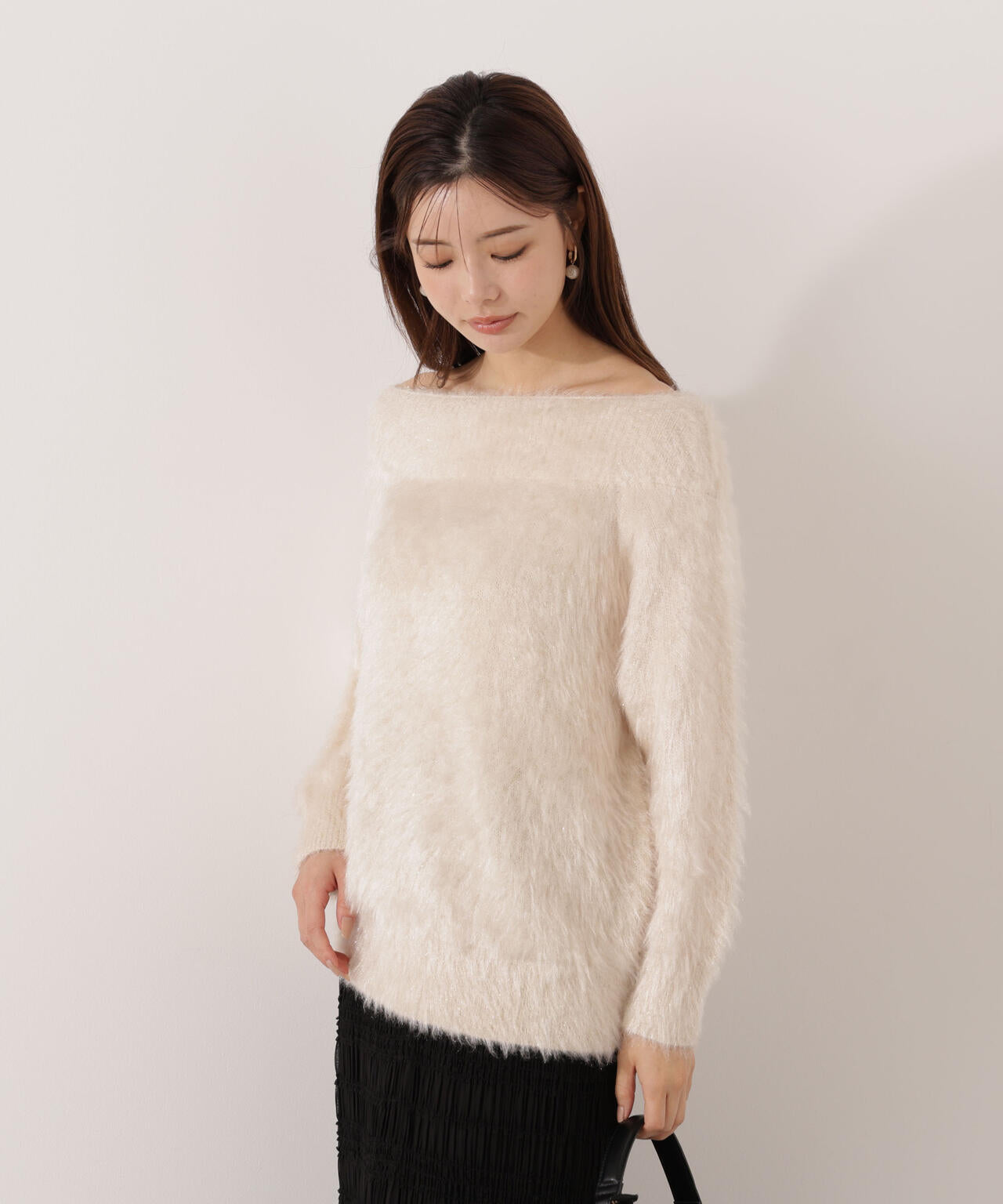 【青島心さん着用】ヘアリーニット