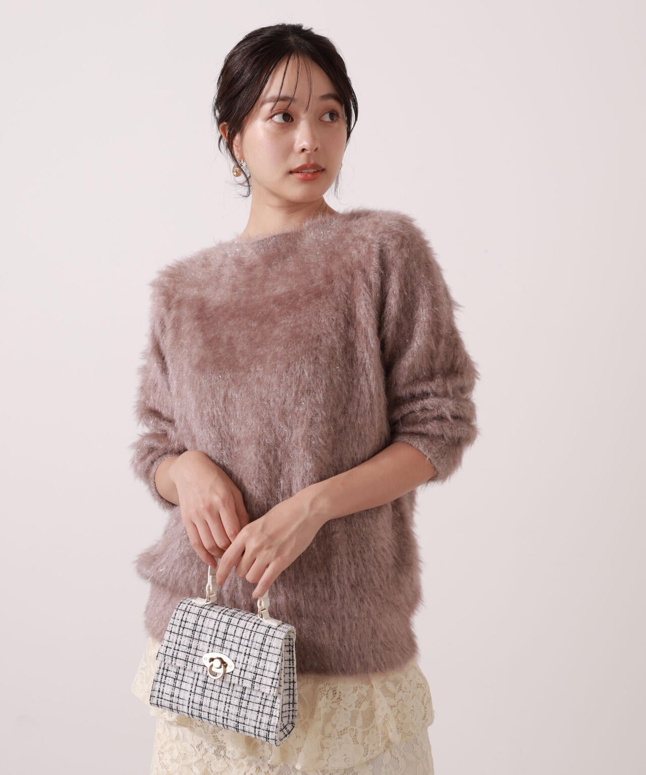 【青島心さん着用】ヘアリーニット