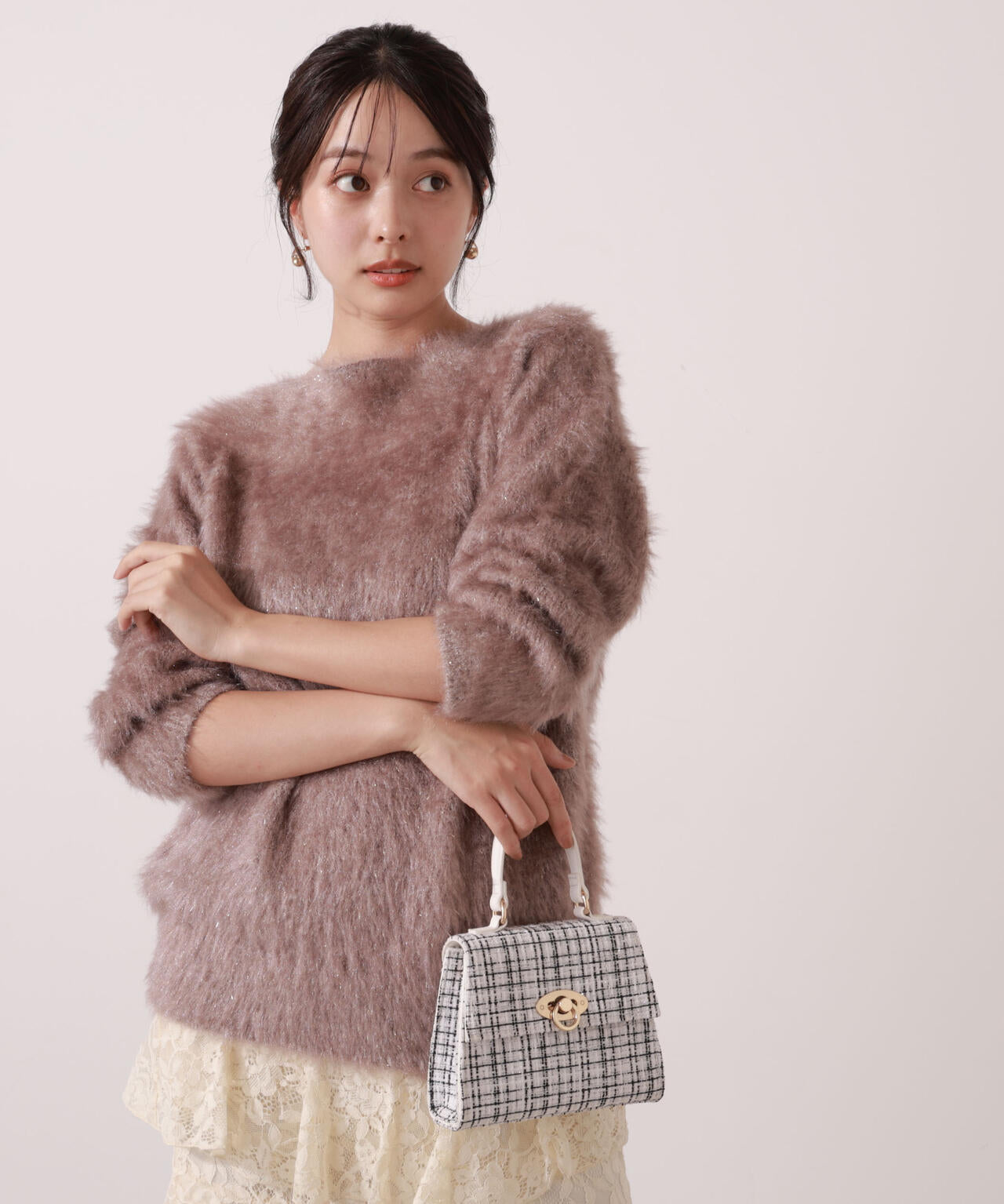 【青島心さん着用】ヘアリーニット