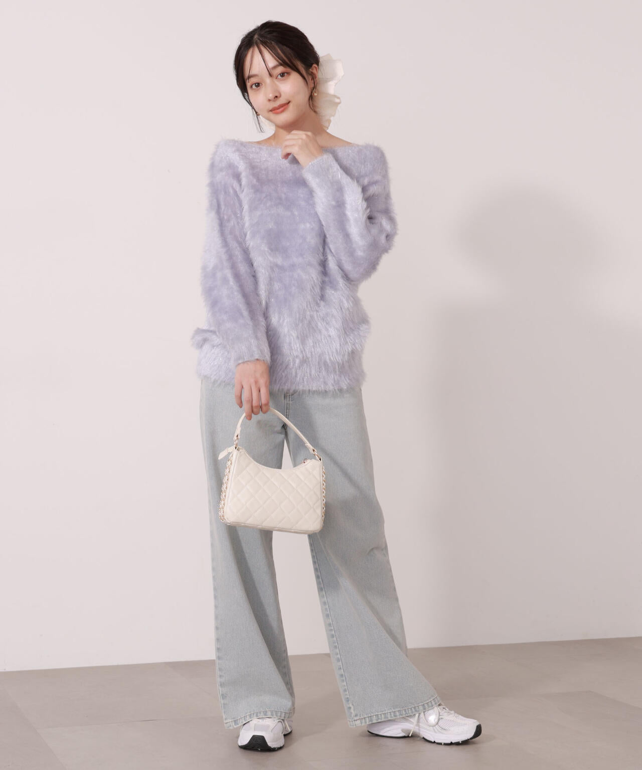 【青島心さん着用】ヘアリーニット