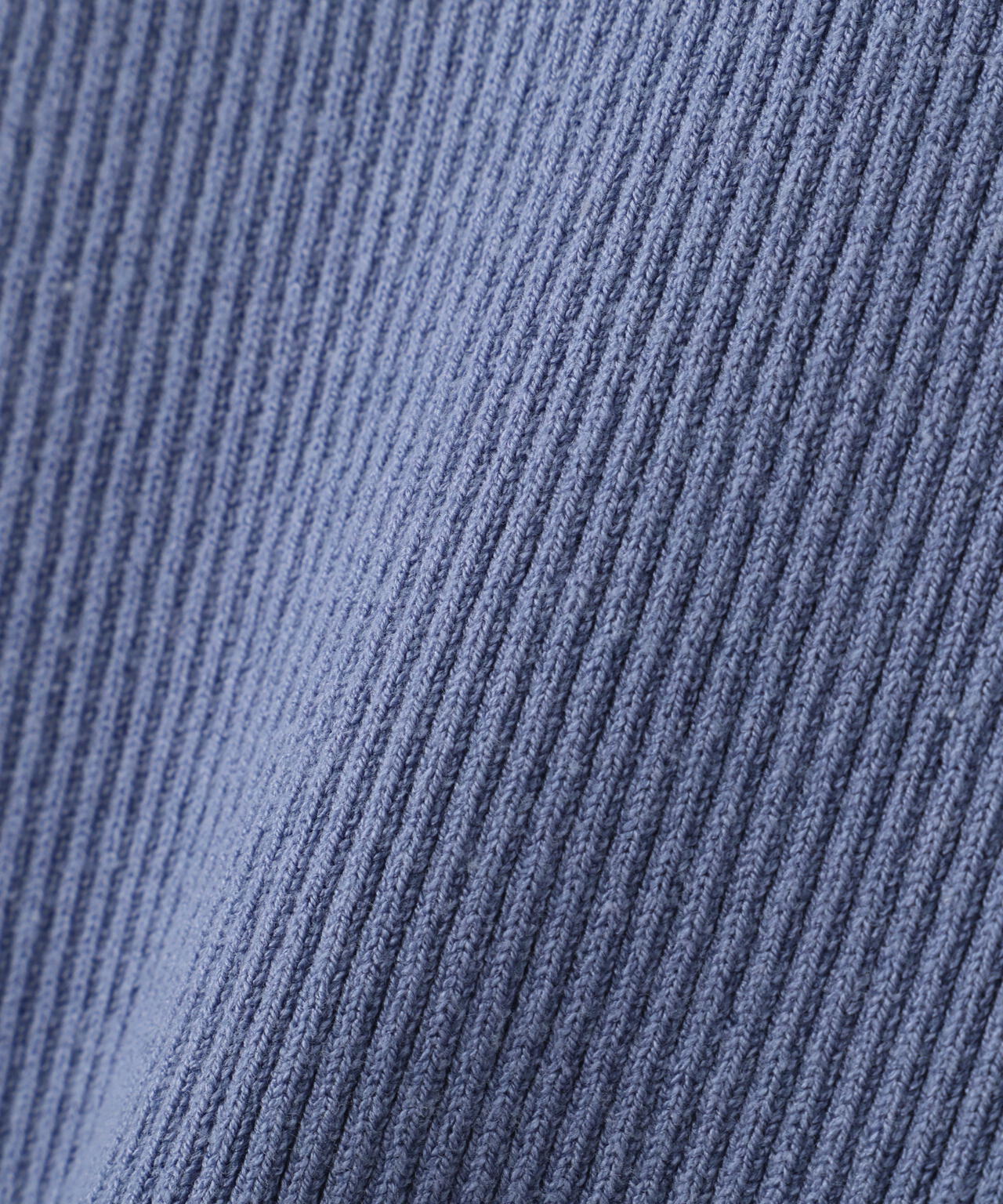 <ハンドウォッシャブル>スタンドネックリブニット