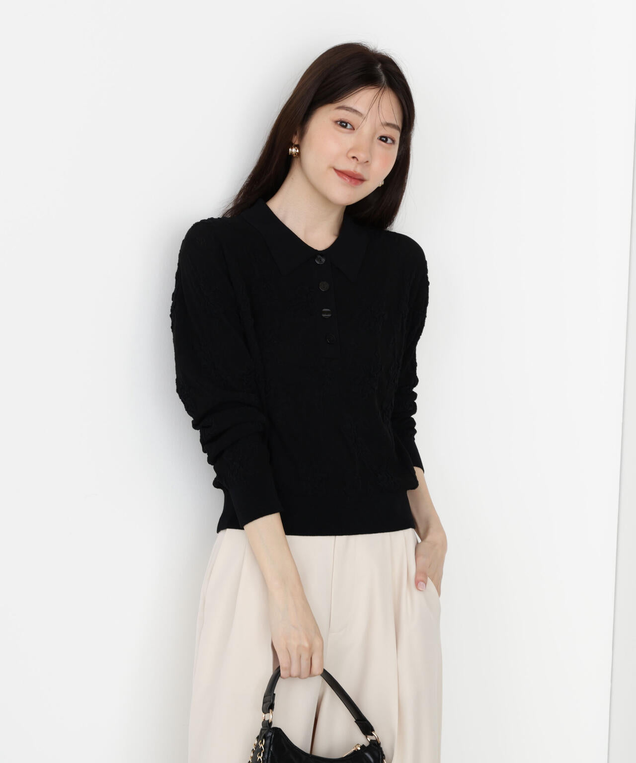 ジャガードレースポロ