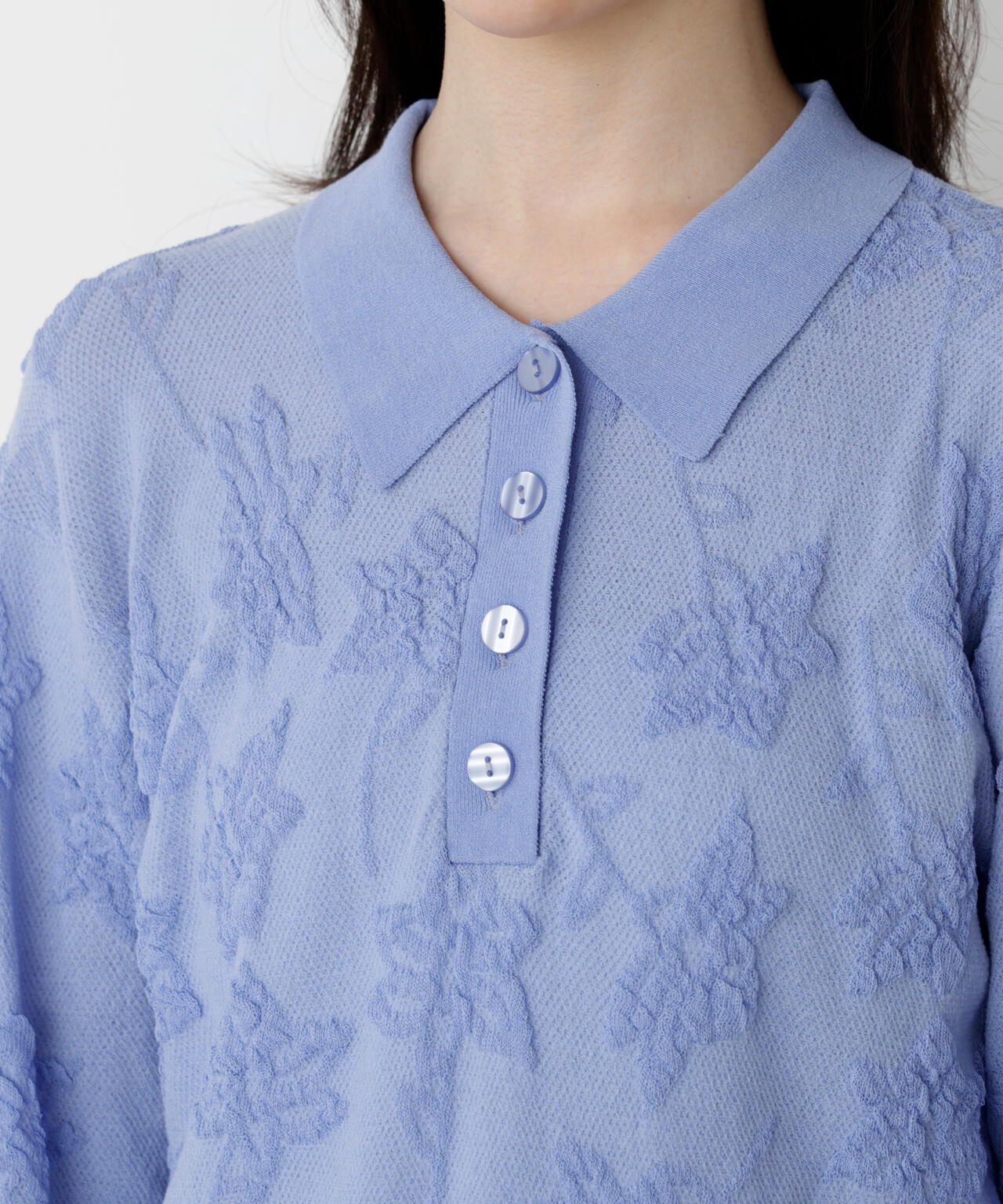 ジャガードレースポロ