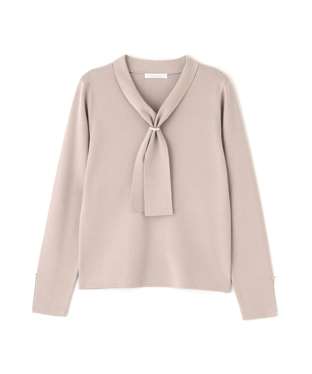 パールリングボウタイニット