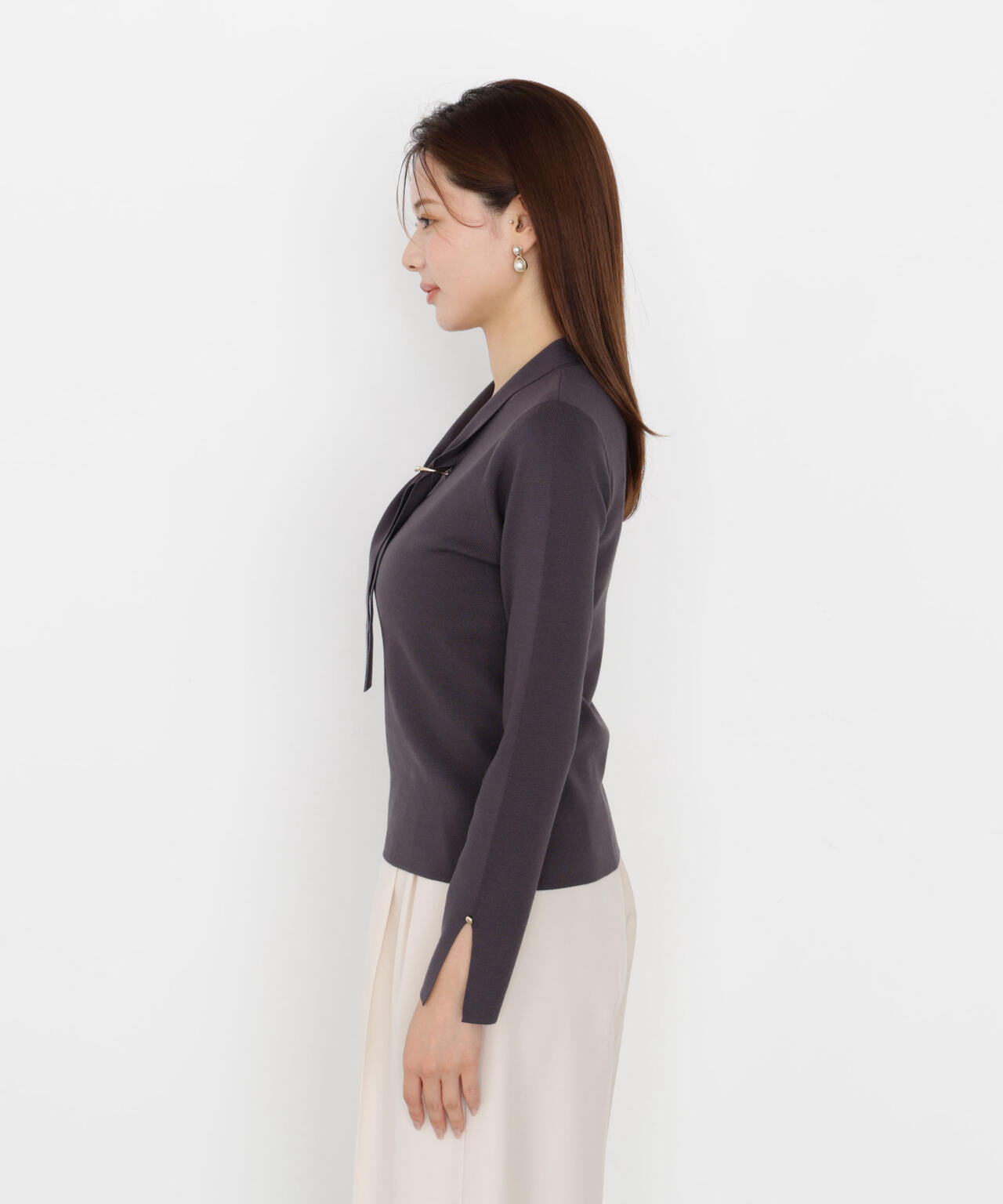 パールリングボウタイニット