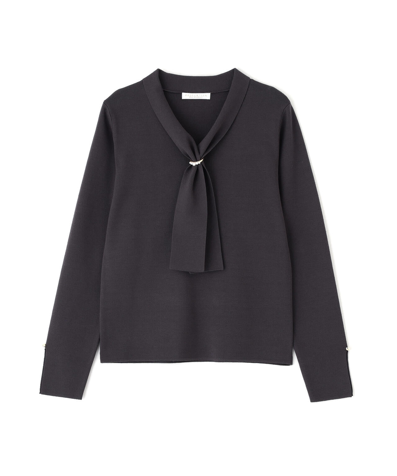 パールリングボウタイニット