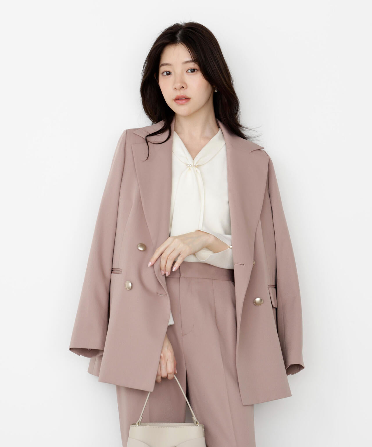 パールリングボウタイニット