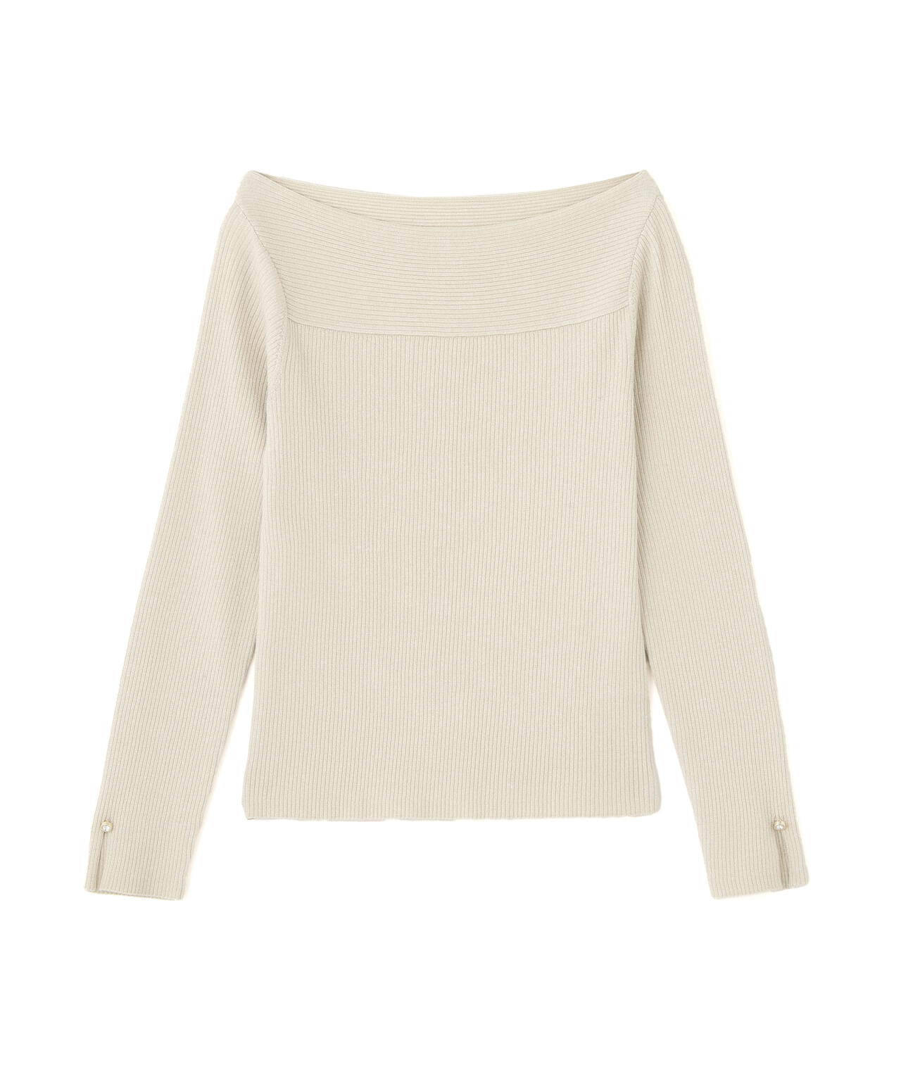 【松川星さん着用】<ハンドウォッシャブル>変わり編みリブニット