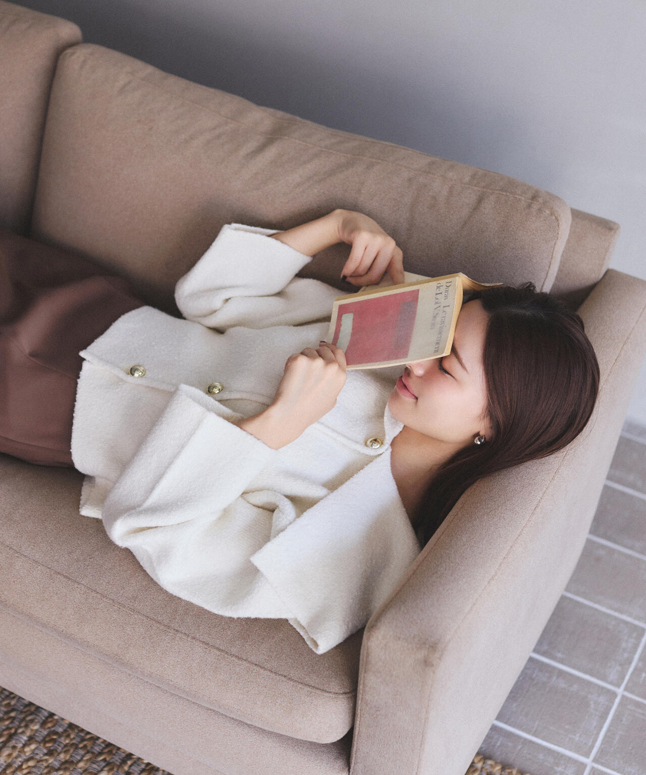 ビッグカラーカーディガン