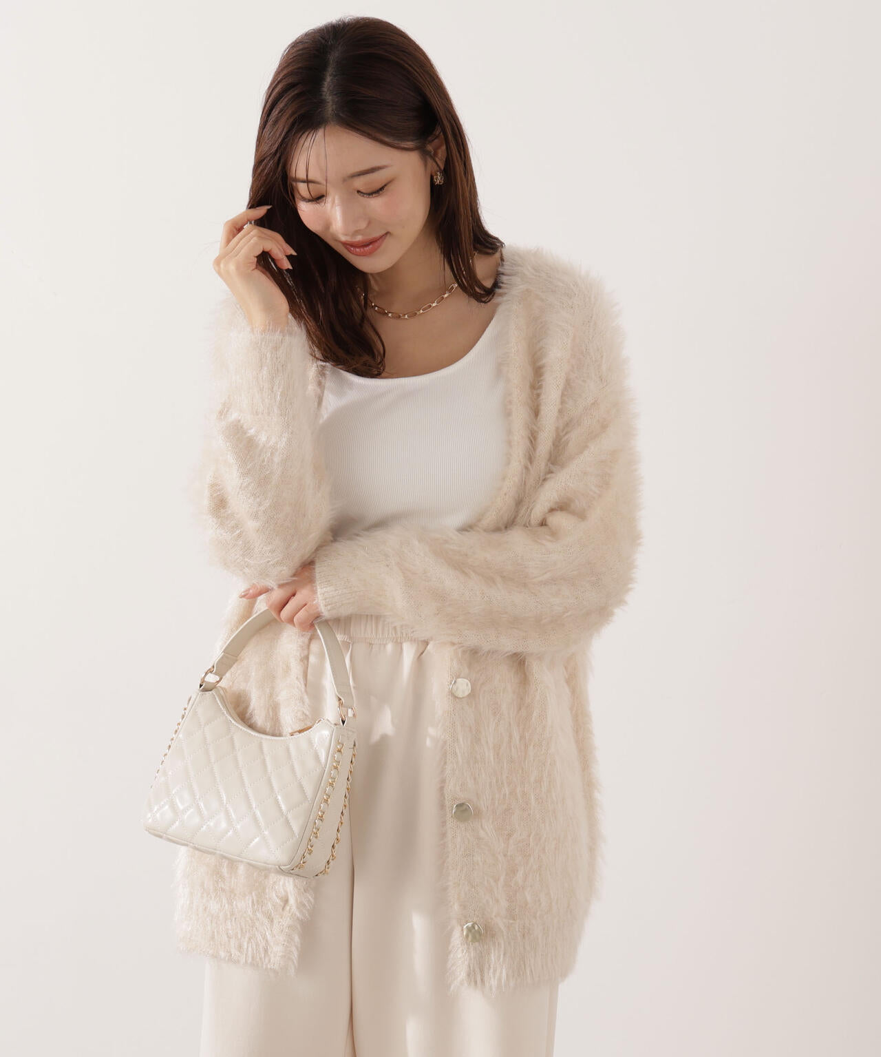 【青島心さん着用】キャットBIGカーディガン