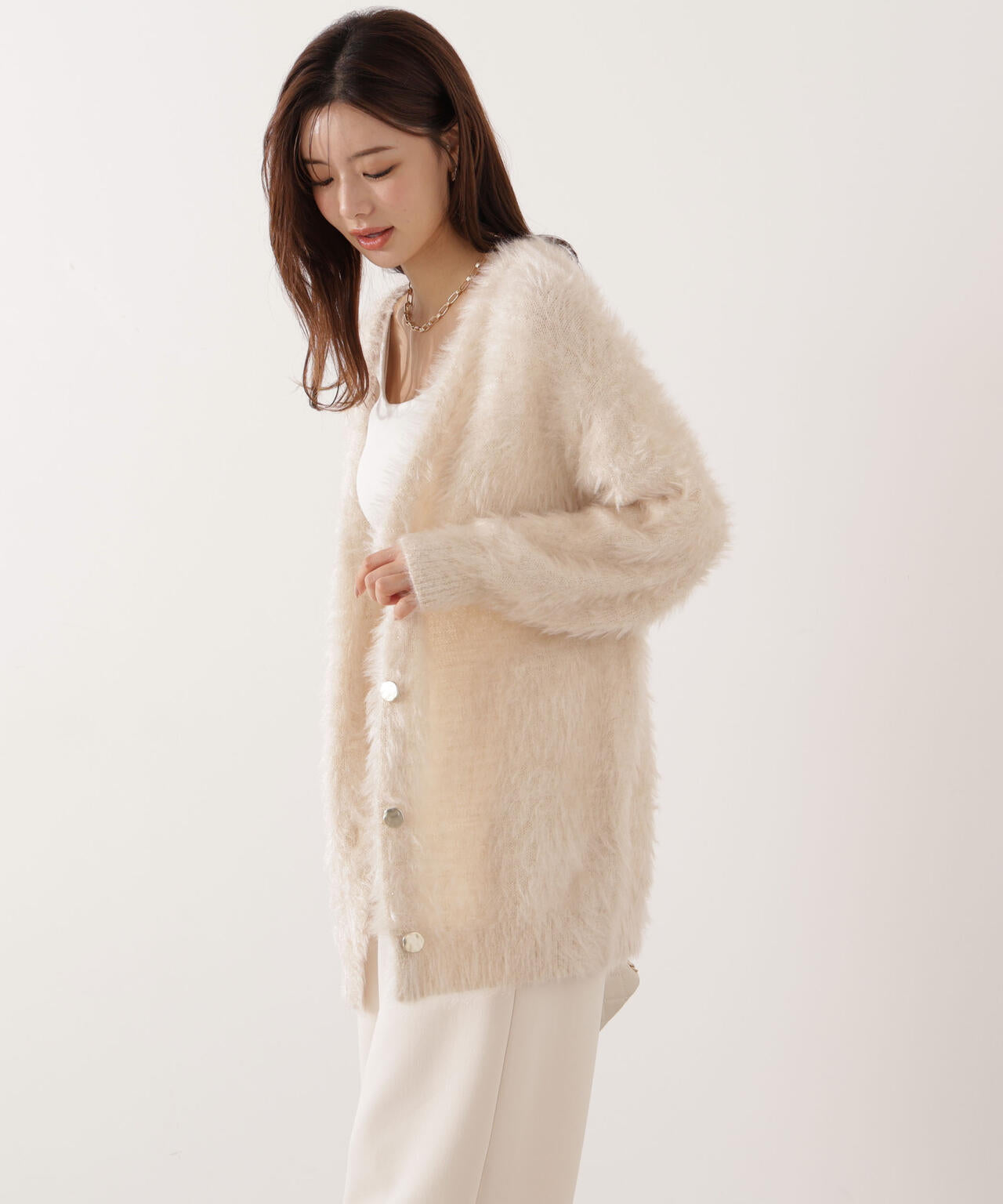 【青島心さん着用】キャットBIGカーディガン