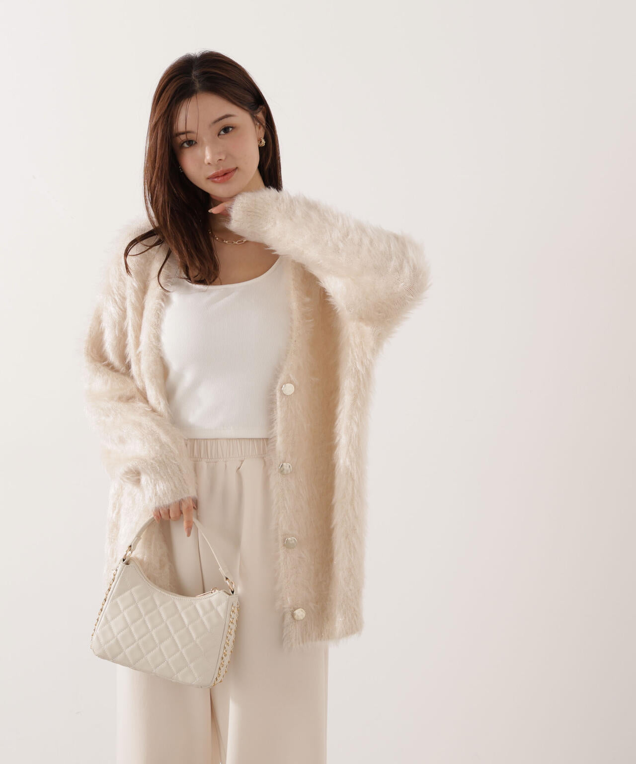 【青島心さん着用】キャットBIGカーディガン