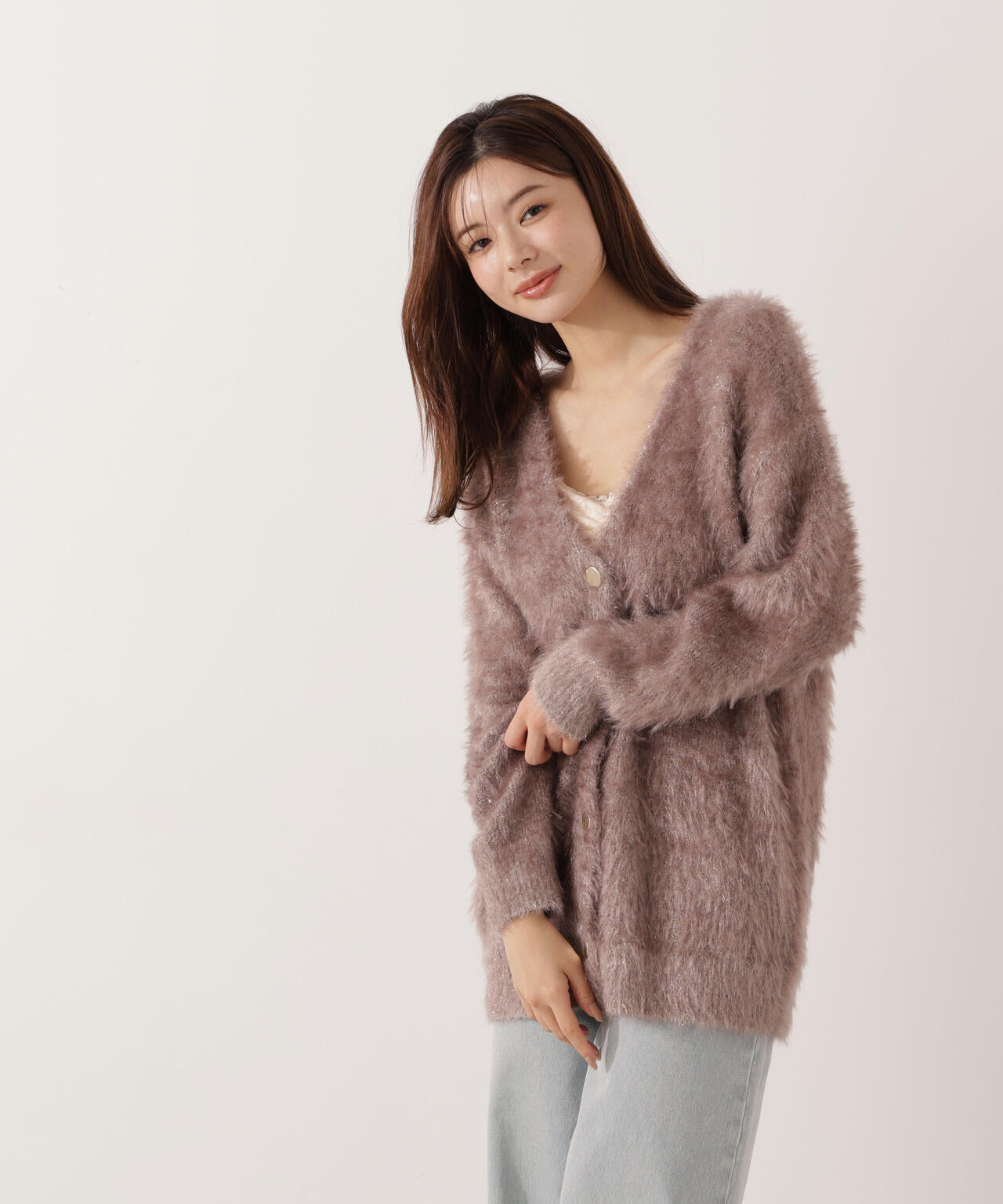 【青島心さん着用】キャットBIGカーディガン