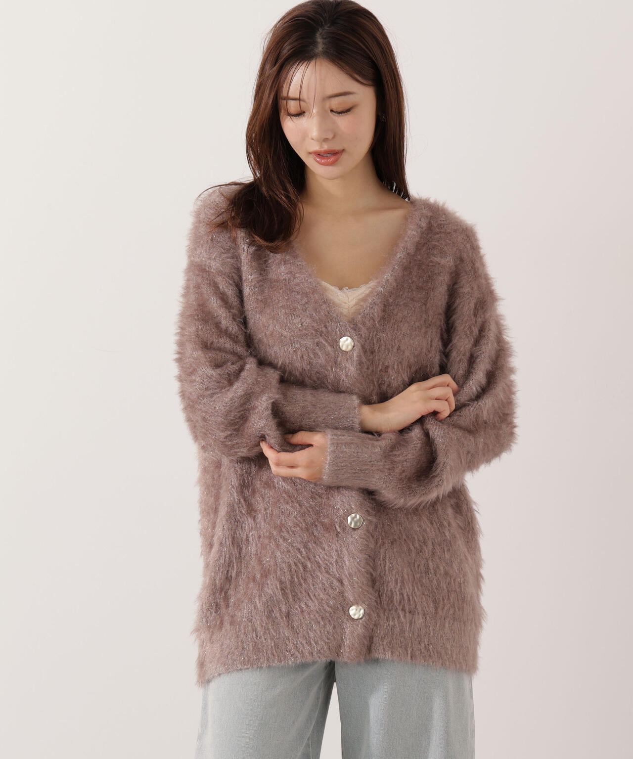 【青島心さん着用】キャットBIGカーディガン