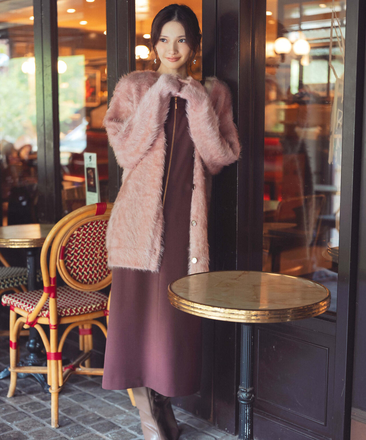 【青島心さん着用】キャットBIGカーディガン