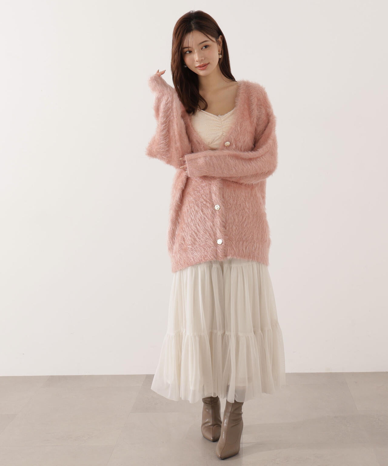 【青島心さん着用】キャットBIGカーディガン