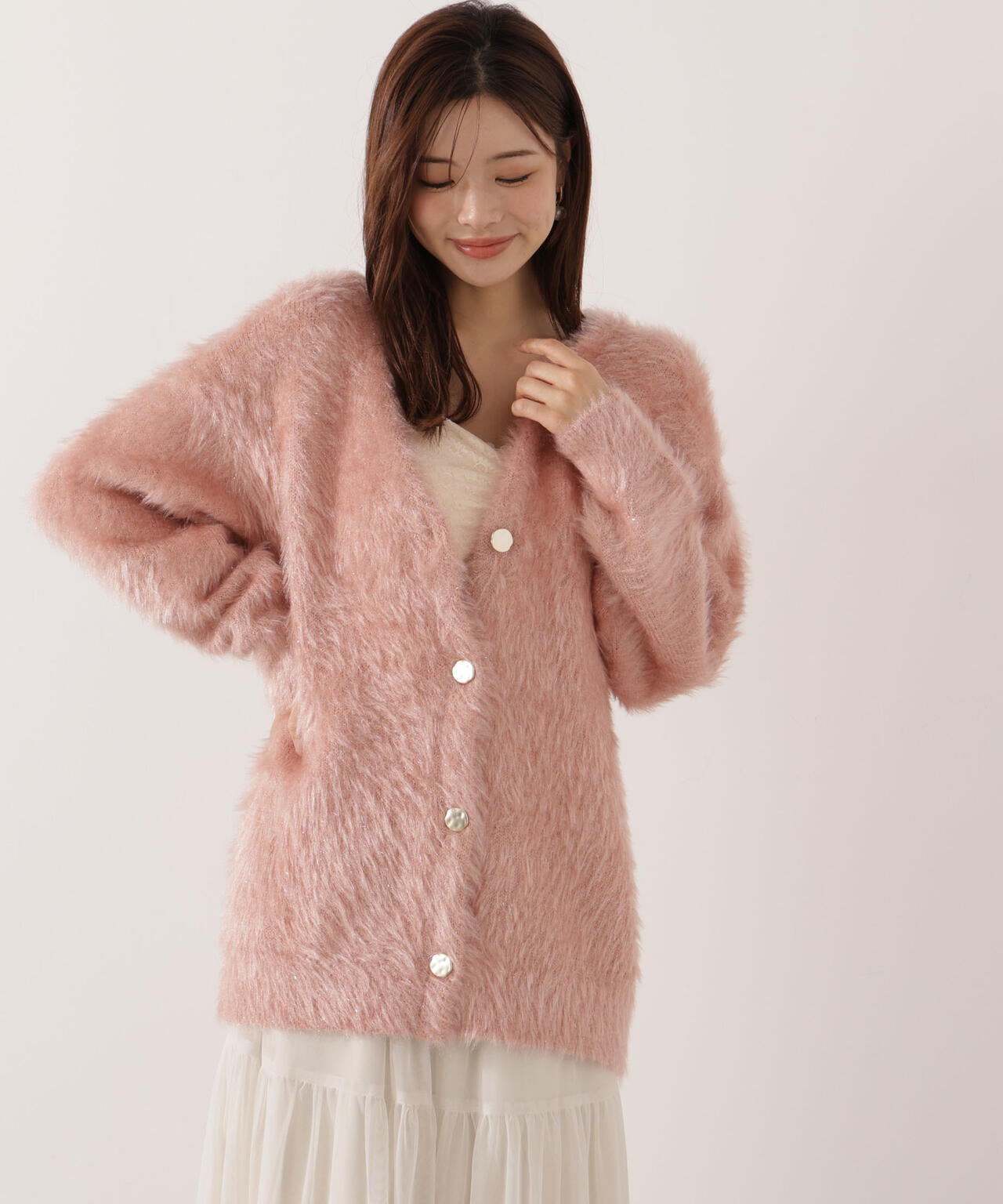 【青島心さん着用】キャットBIGカーディガン