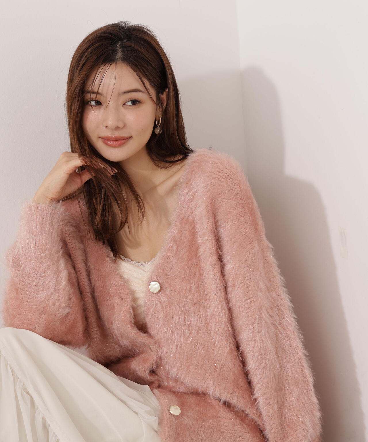 【青島心さん着用】キャットBIGカーディガン