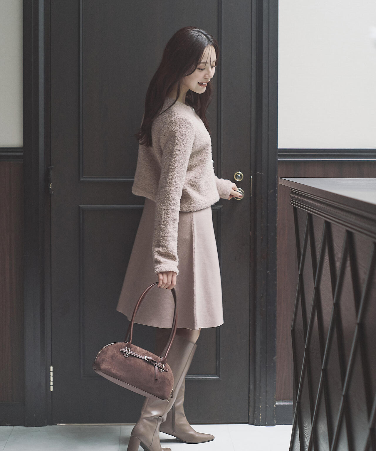 《EDIT COLOGNE》ブークレカーディガン