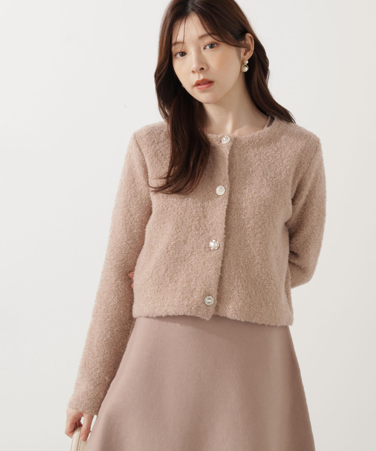 《EDIT COLOGNE》ブークレカーディガン