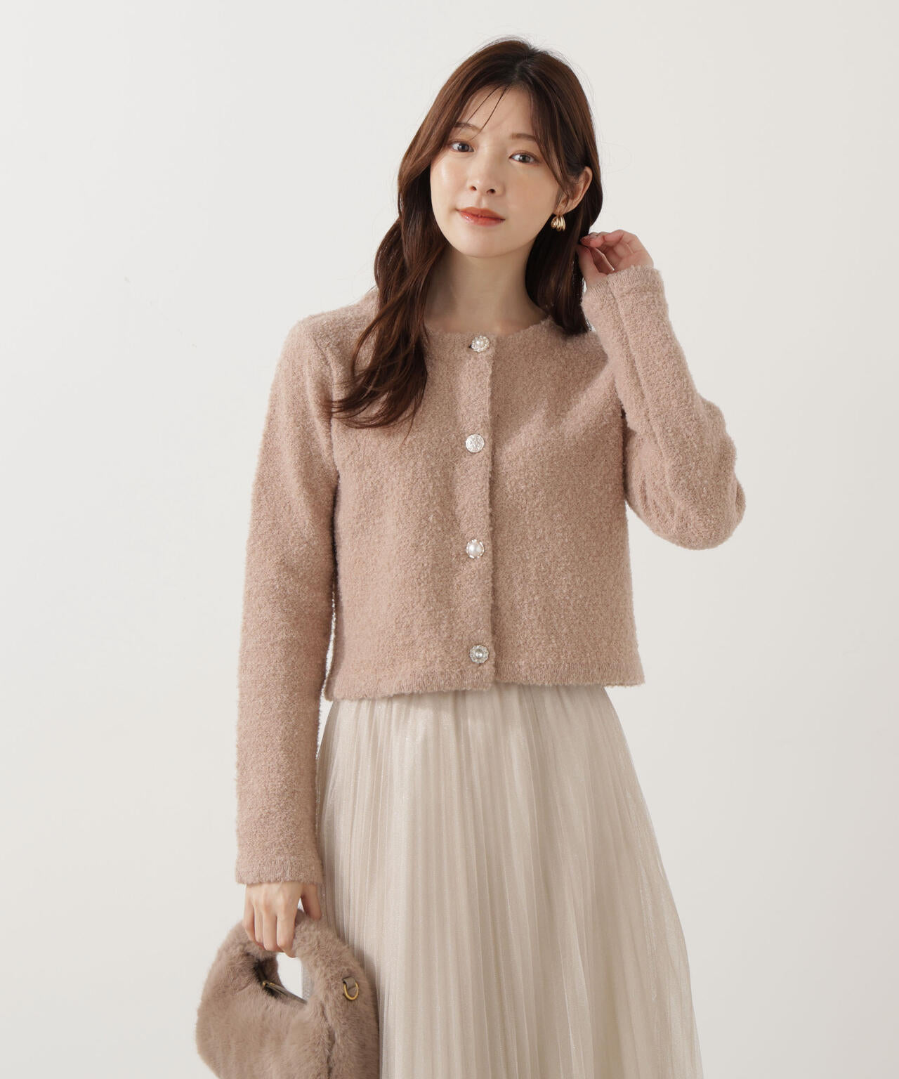 《EDIT COLOGNE》ブークレカーディガン