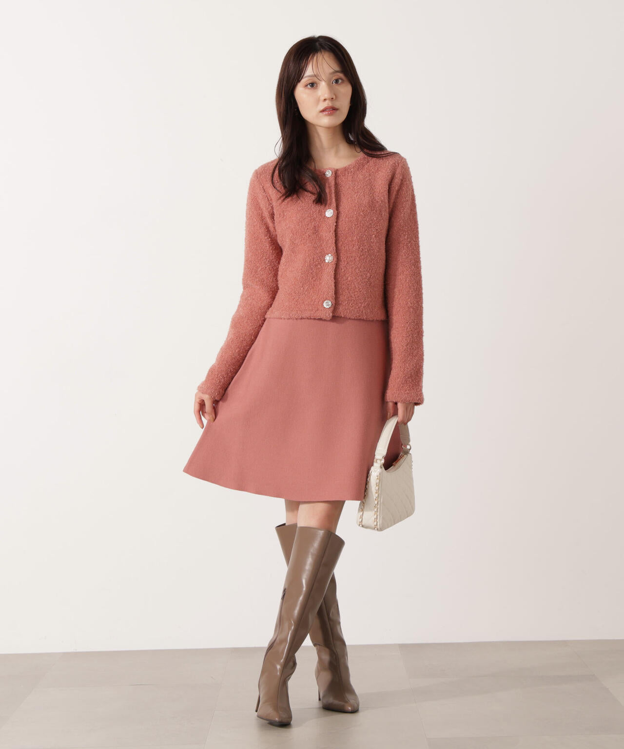 《EDIT COLOGNE》ブークレカーディガン