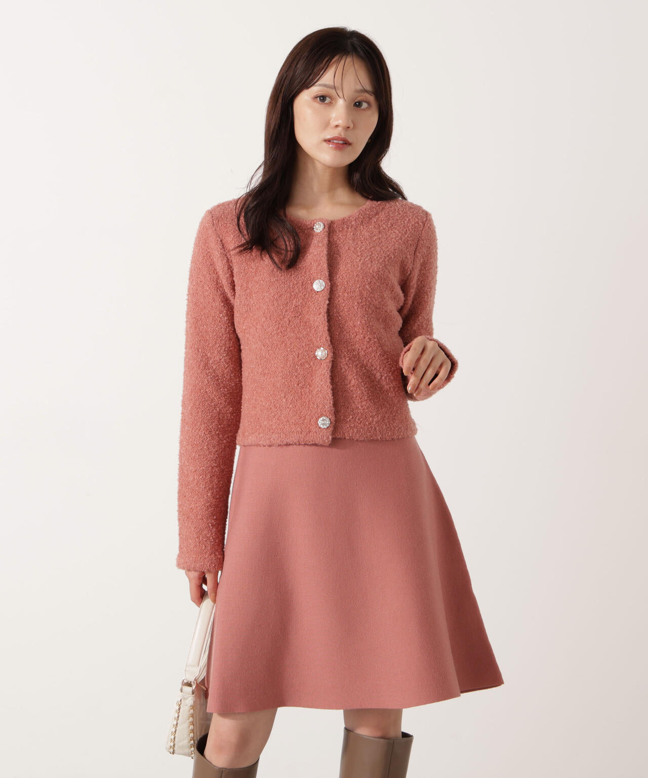 《EDIT COLOGNE》ブークレカーディガン