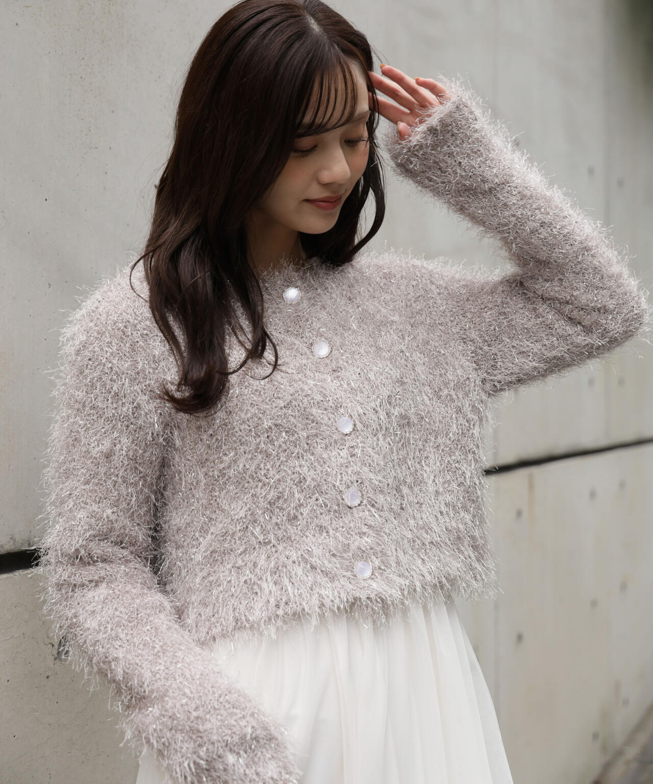 《EDIT COLOGNE》きらふわカーディガン【official site・名古屋パルコ限定】