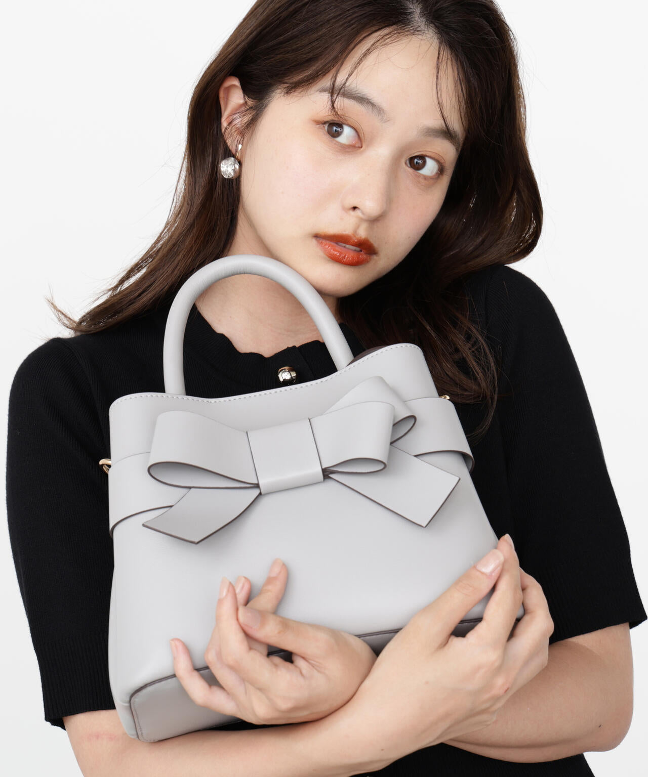 フロントリボンバッグ【ラベンダー:WEB限定】