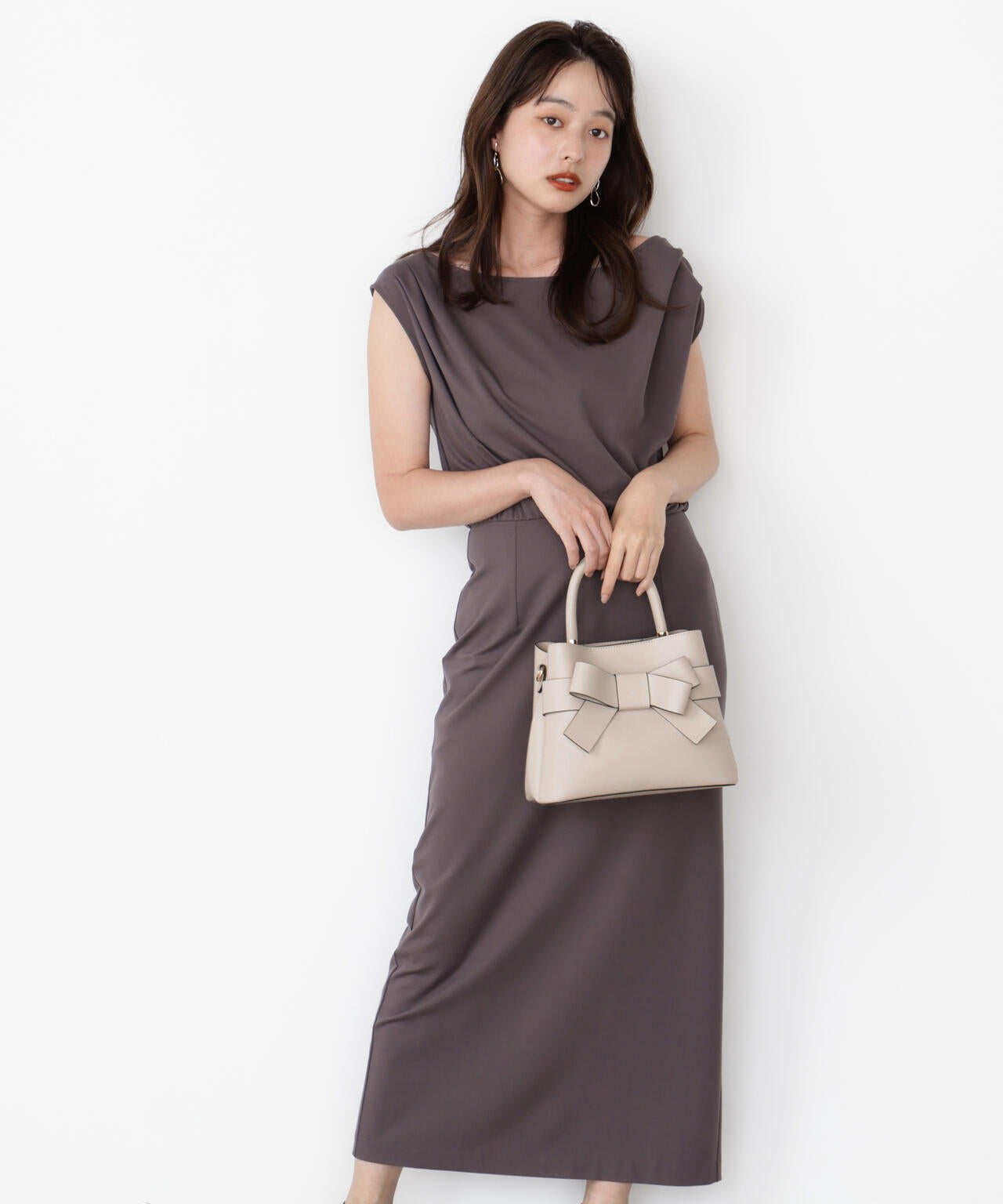 フロントリボンバッグ【ラベンダー:WEB限定】