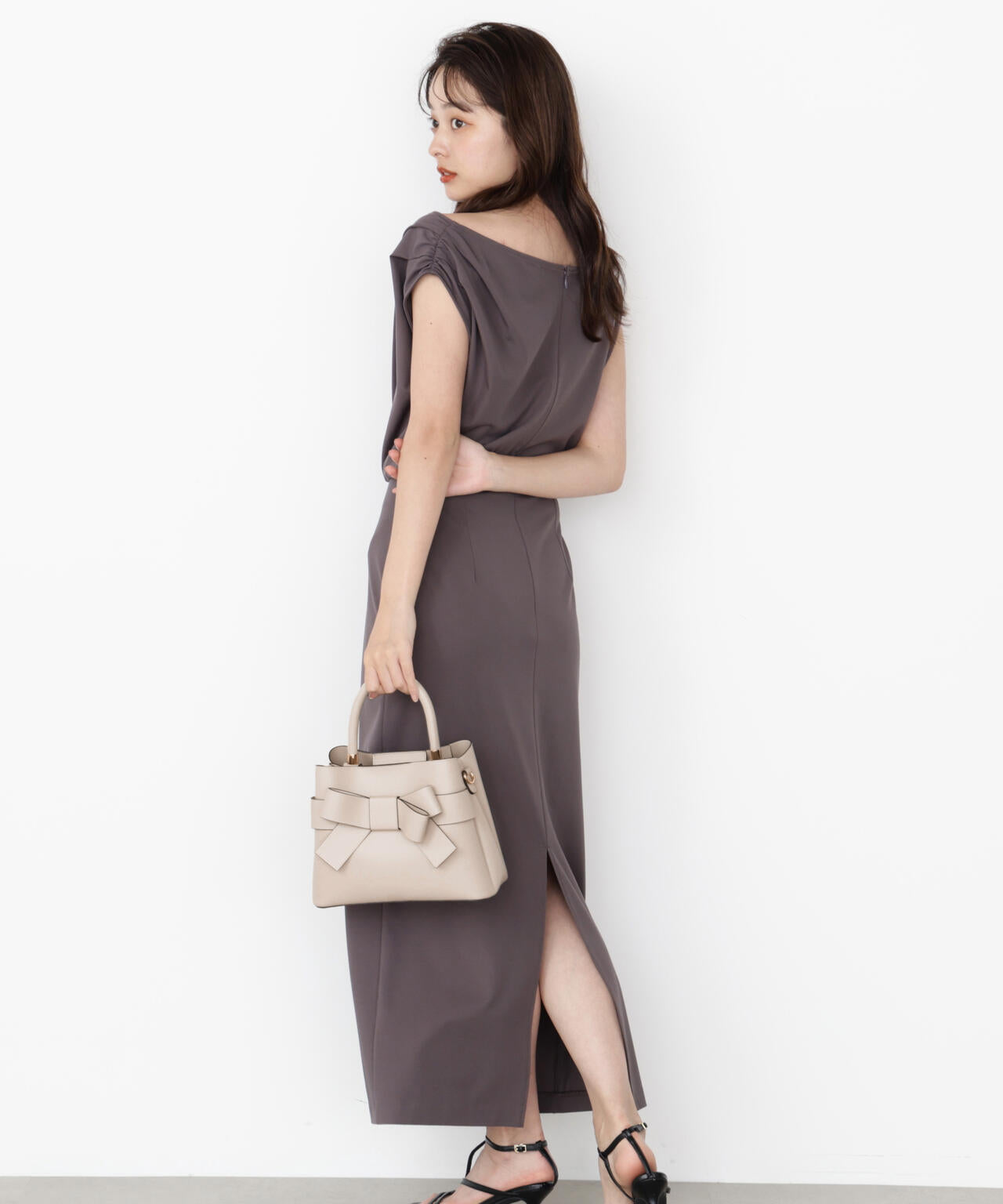 フロントリボンバッグ【ラベンダー:WEB限定】