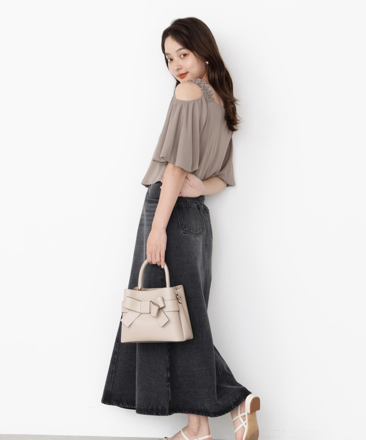 フロントリボンバッグ【ラベンダー:WEB限定】