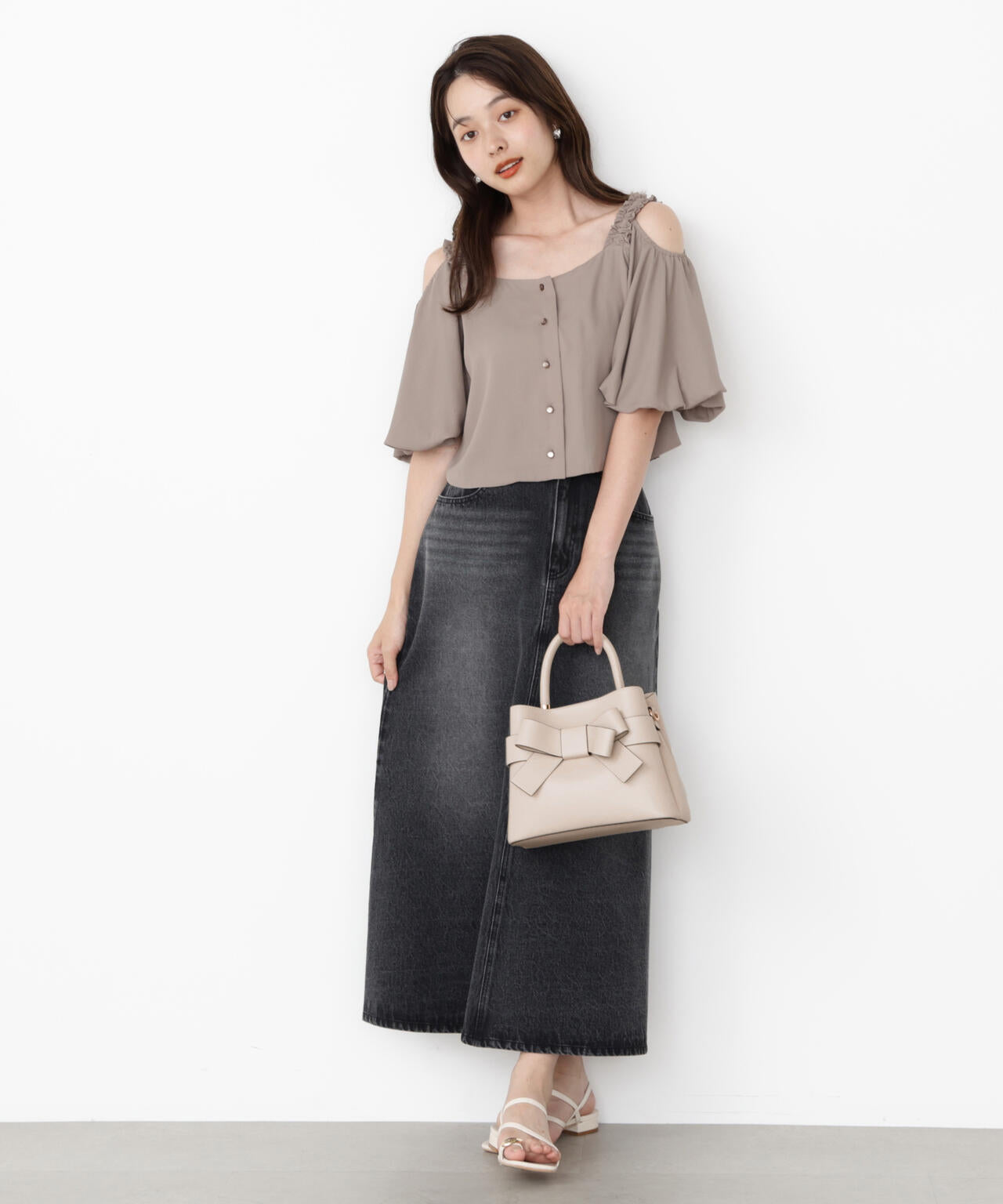 フロントリボンバッグ【ラベンダー:WEB限定】