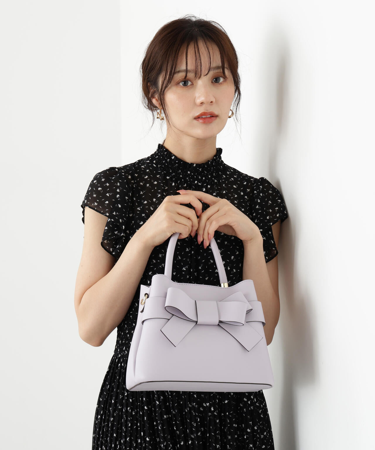 フロントリボンバッグ【ラベンダー:WEB限定】