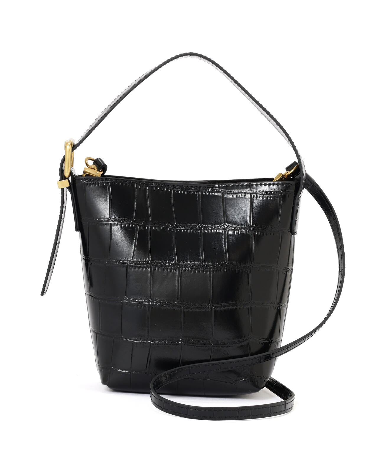 クロコ型押しミニバッグ