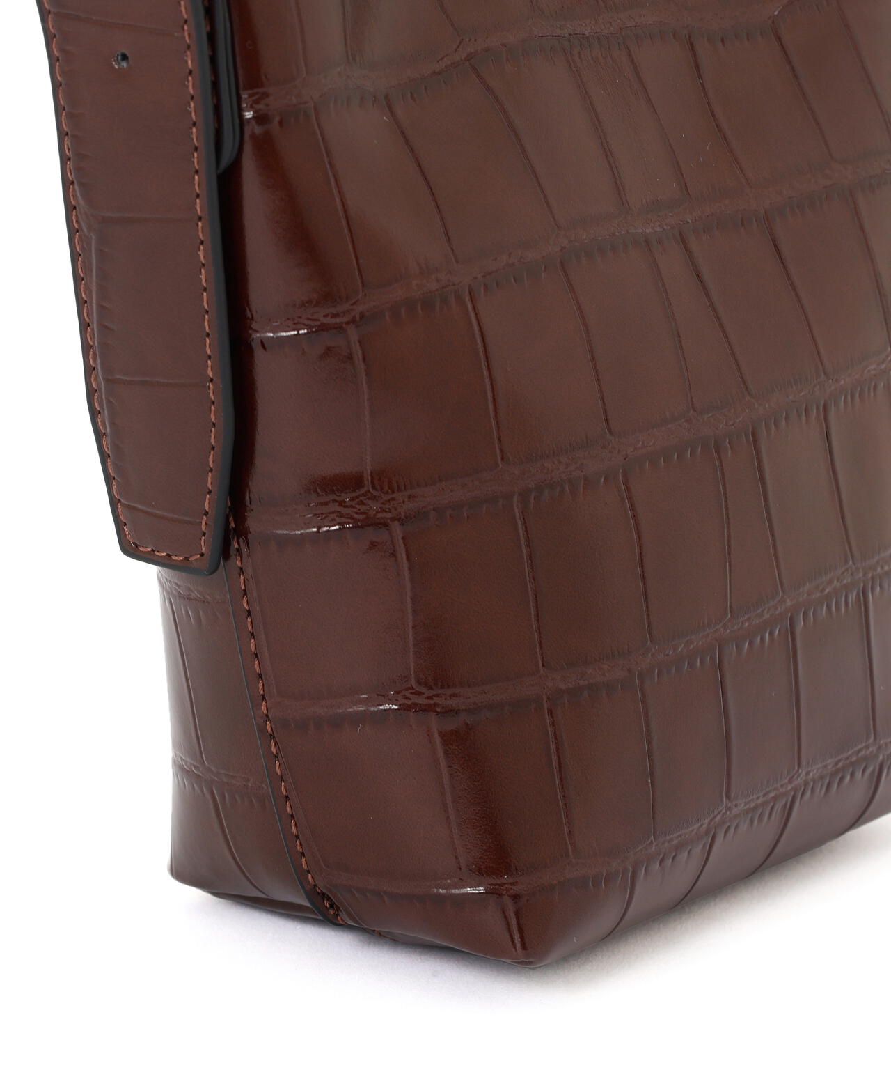 クロコ型押しミニバッグ