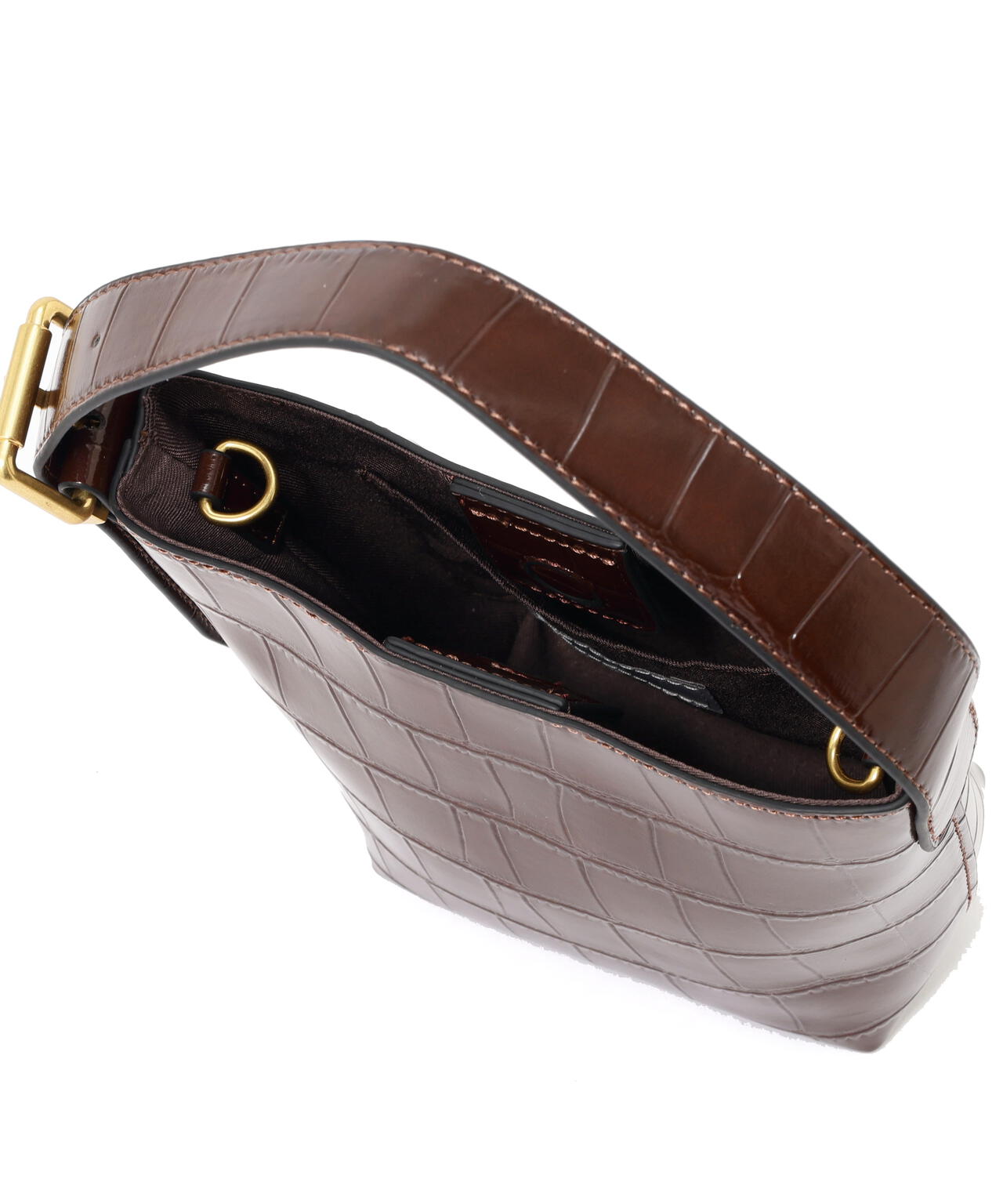 クロコ型押しミニバッグ