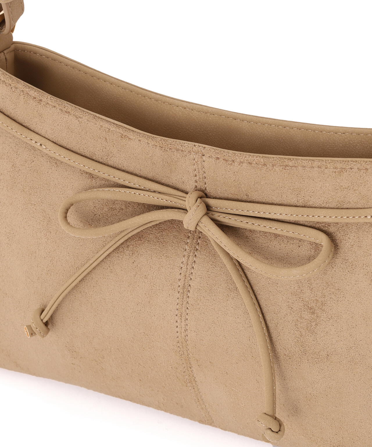 フェイクスエードリボンショルダーバッグ