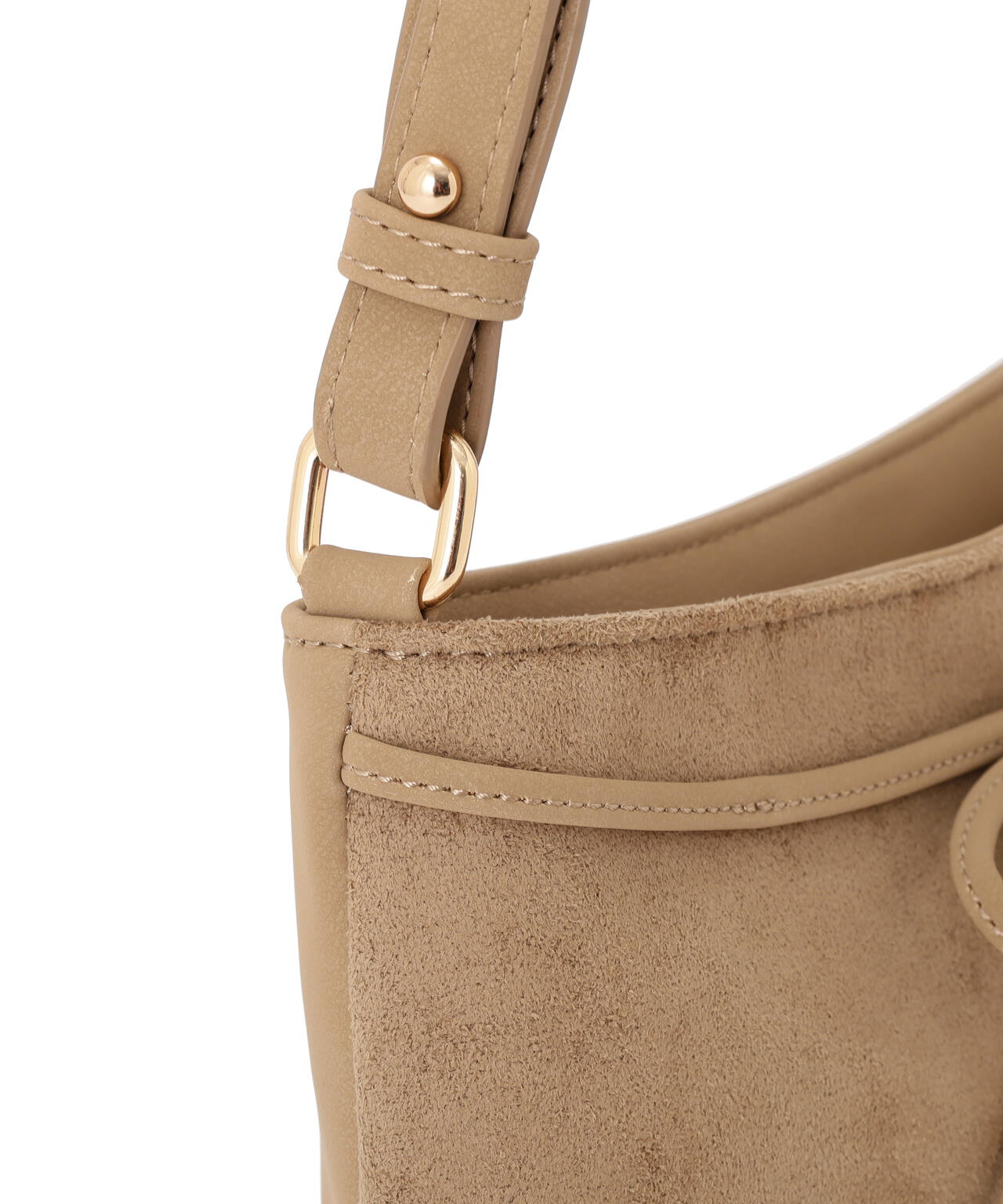 フェイクスエードリボンショルダーバッグ