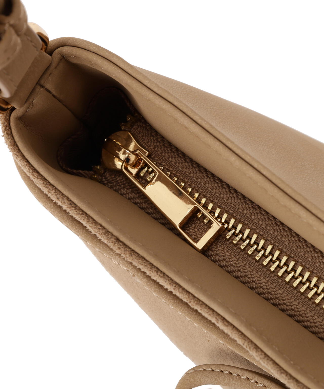 フェイクスエードリボンショルダーバッグ