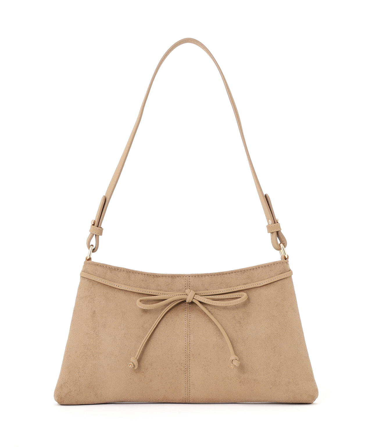 フェイクスエードリボンショルダーバッグ