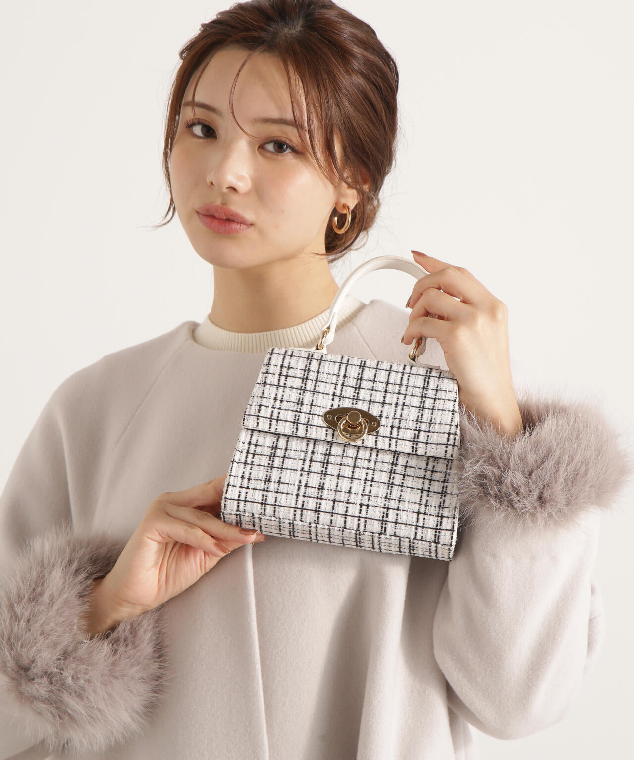 ツイードミニショルダーバッグ