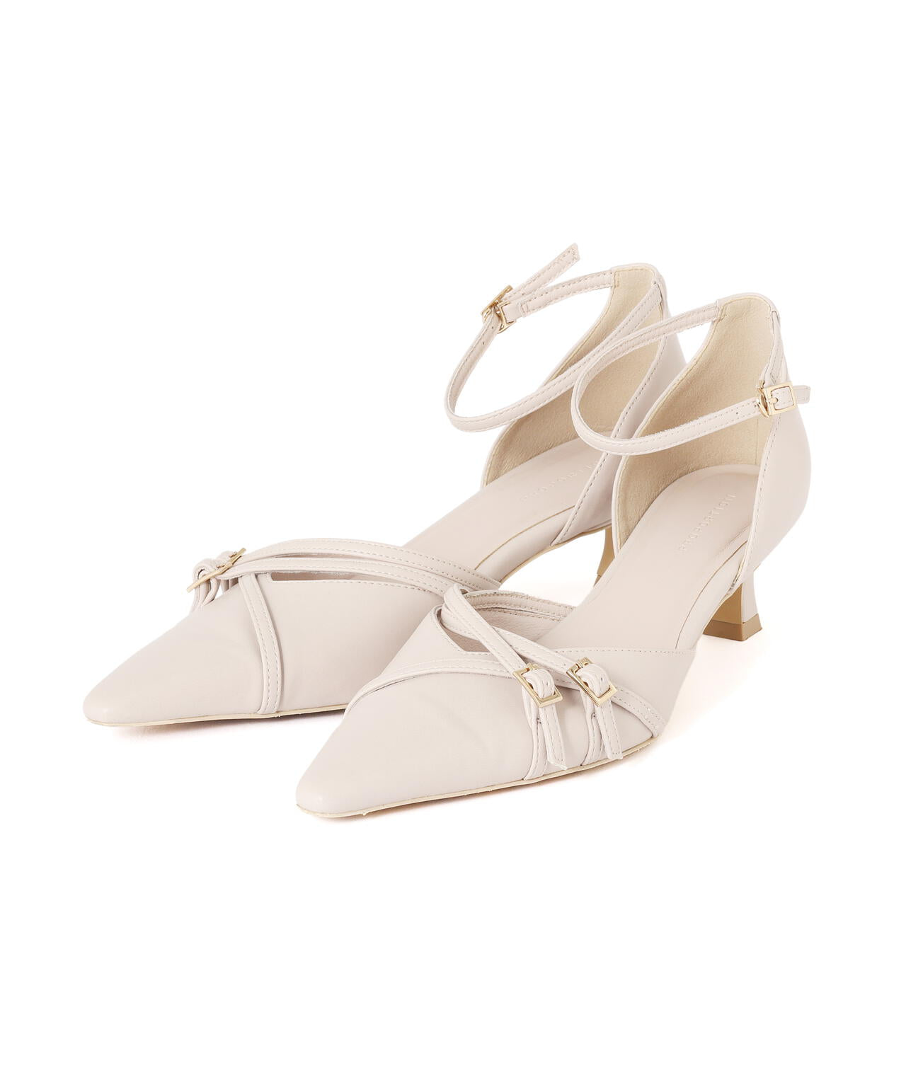 ストラップパンプス