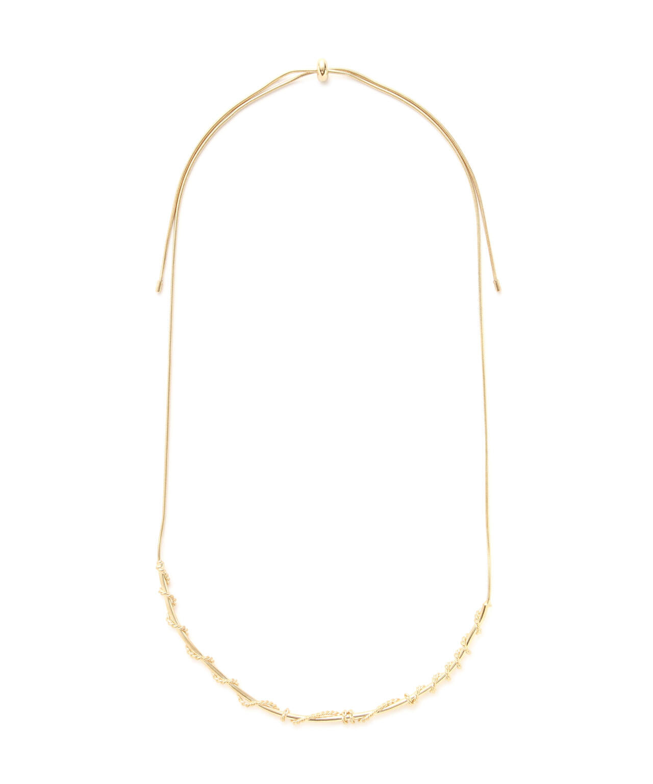 ツイストボールチョーカーネックレス