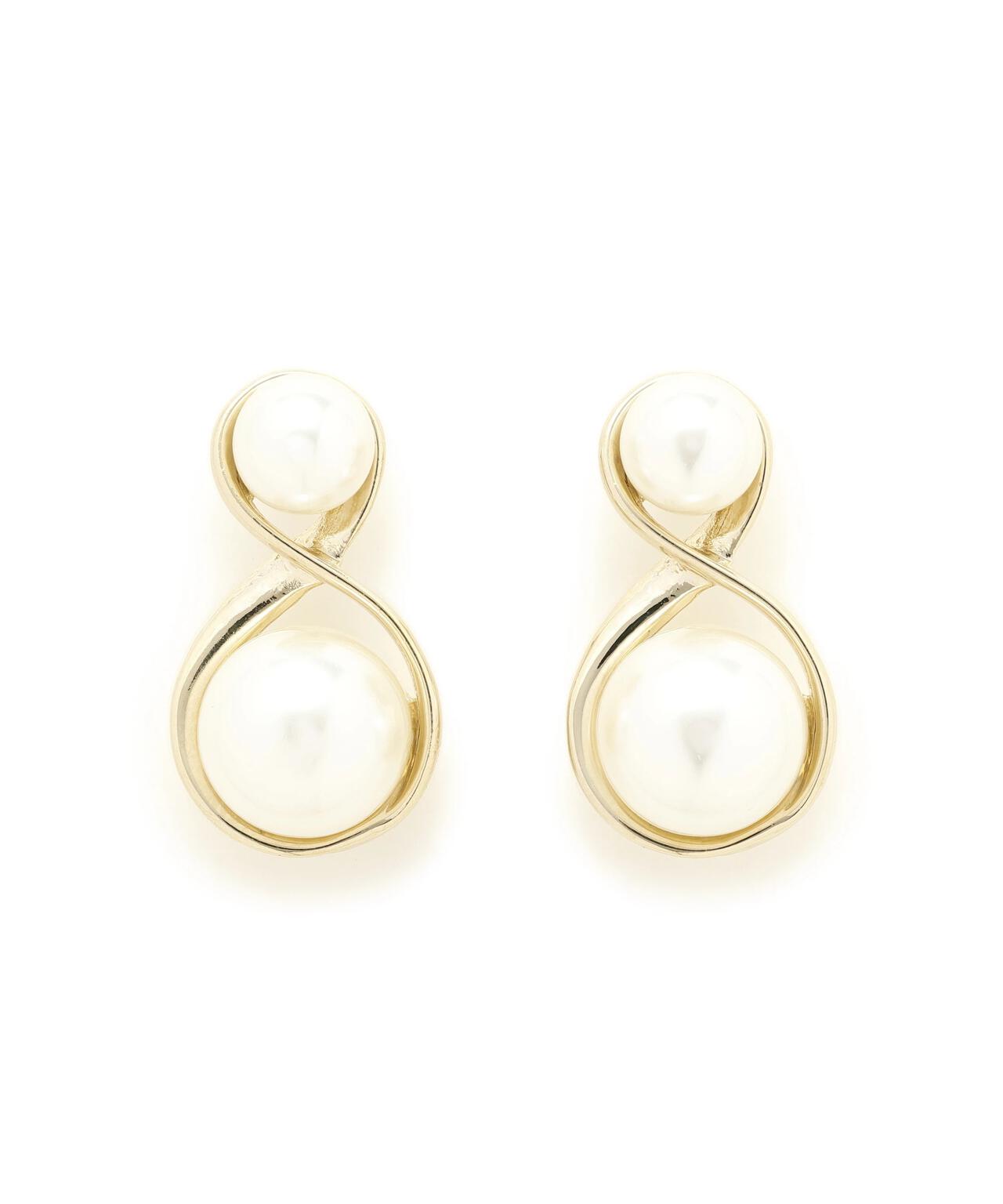 ゴールドツイストパールピアス