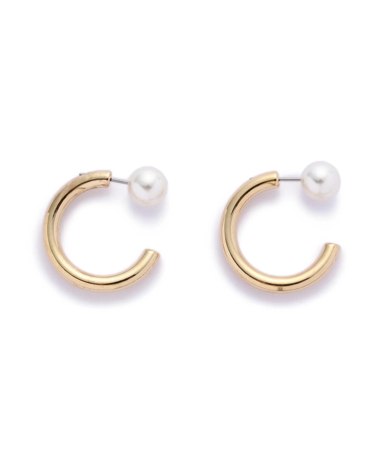 パールフープピアス