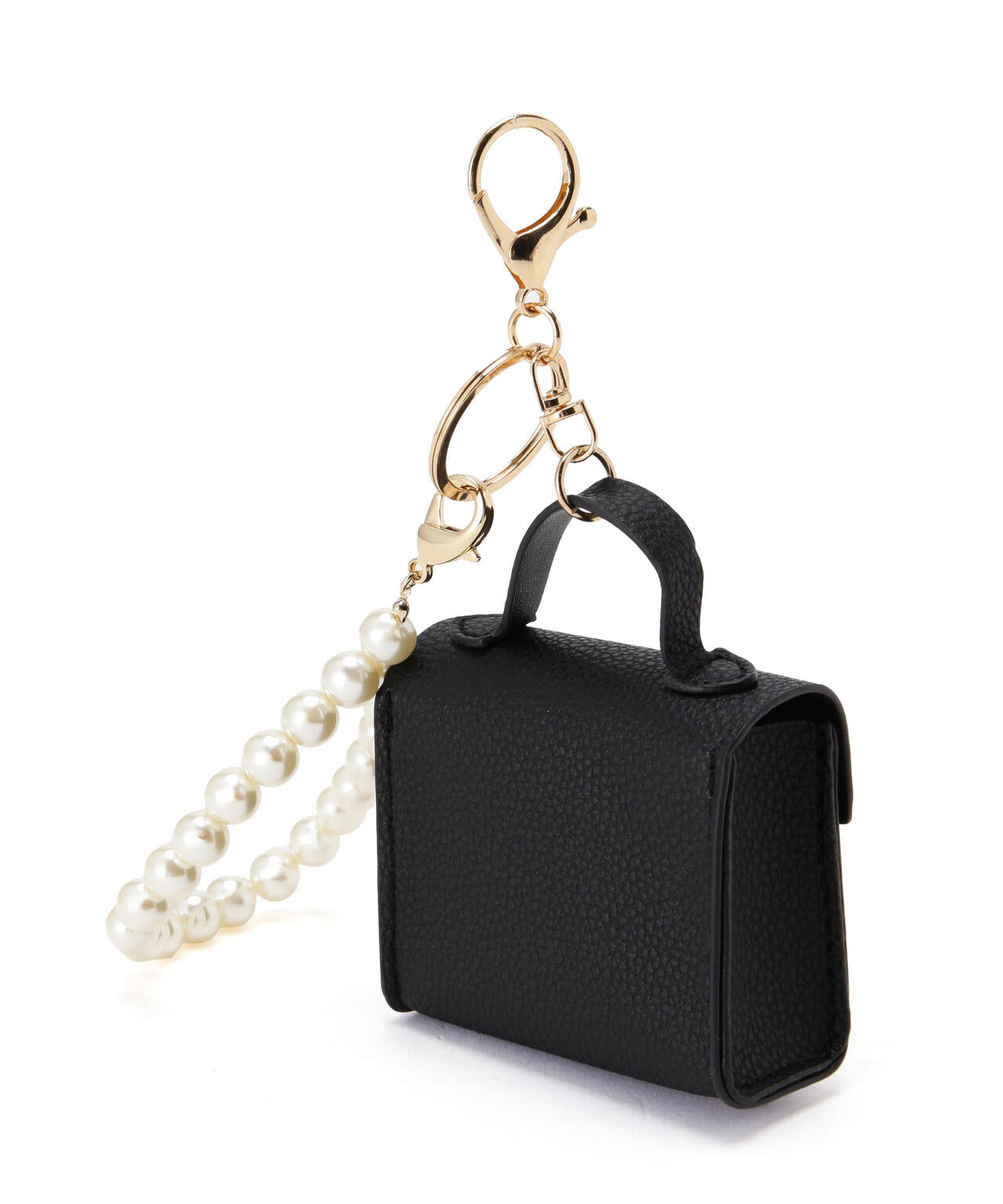 パール付きミニバッグチャーム