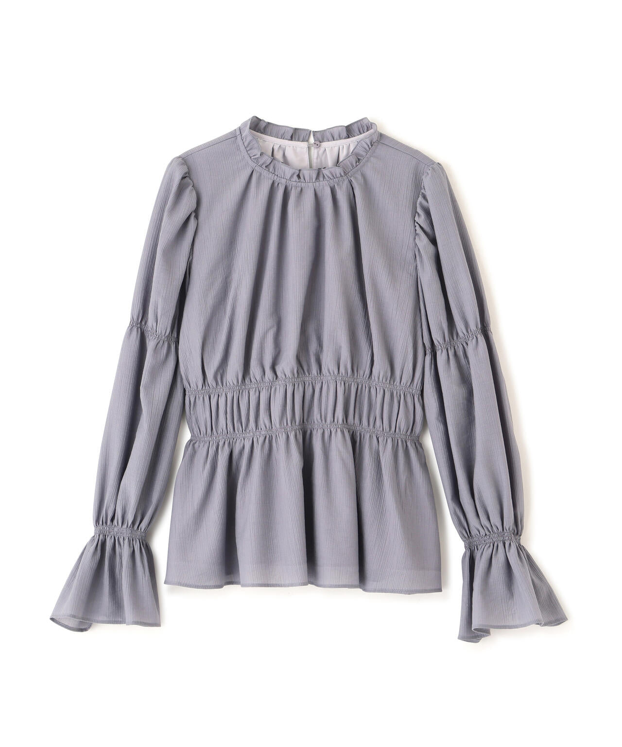 ウエストシャーリングブラウス