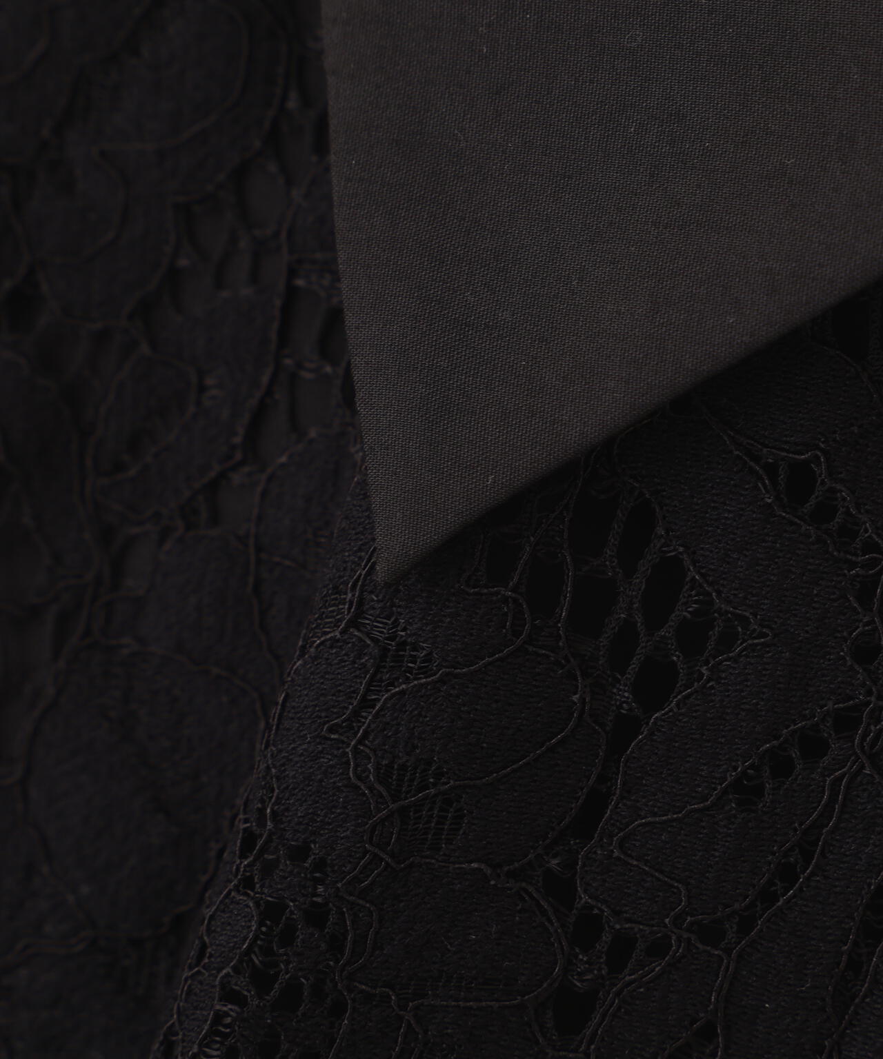 <ウォッシャブル>ビッグ衿レースブラウス